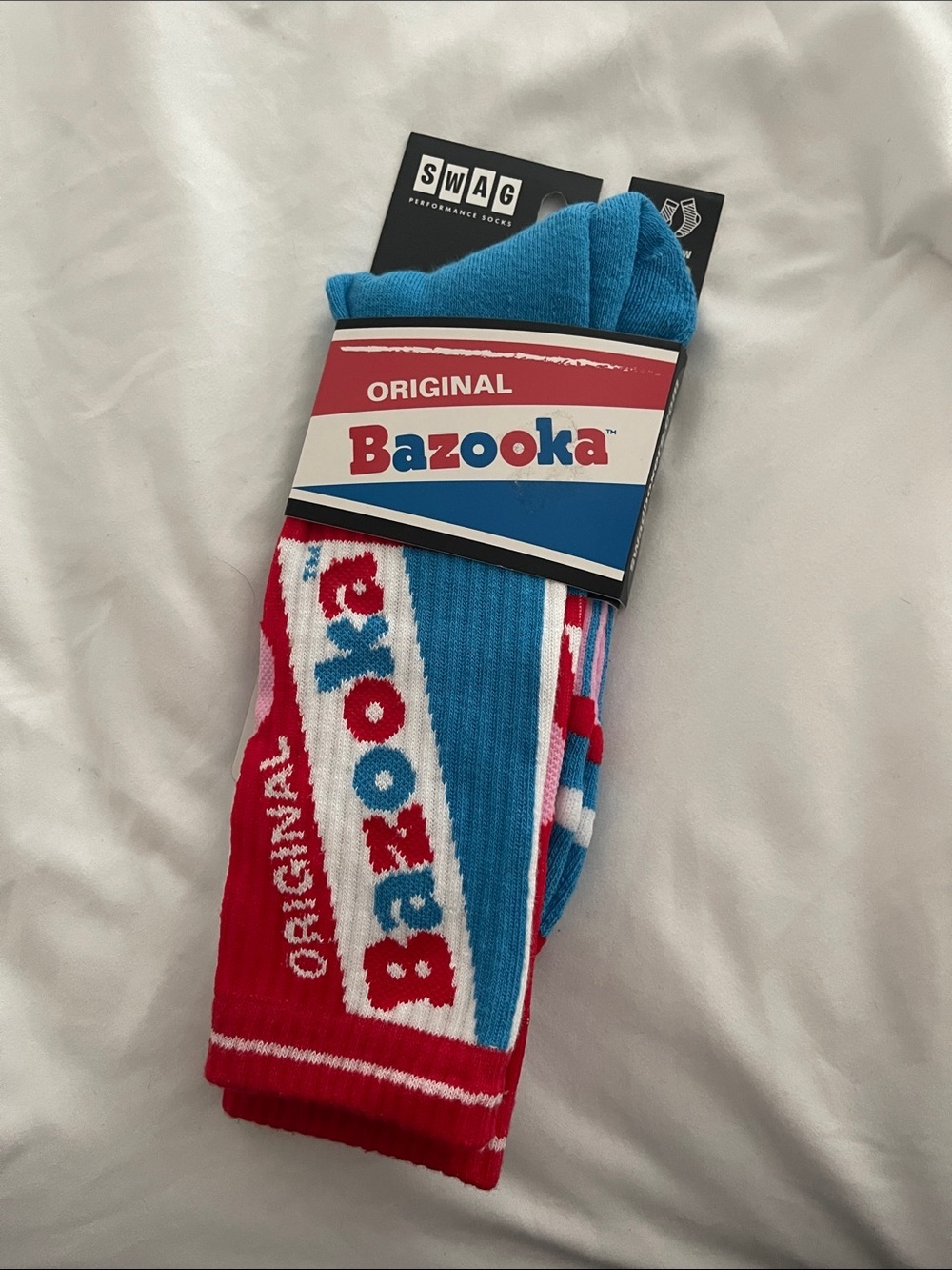 Original Men's Crew Socks - Red & Blue